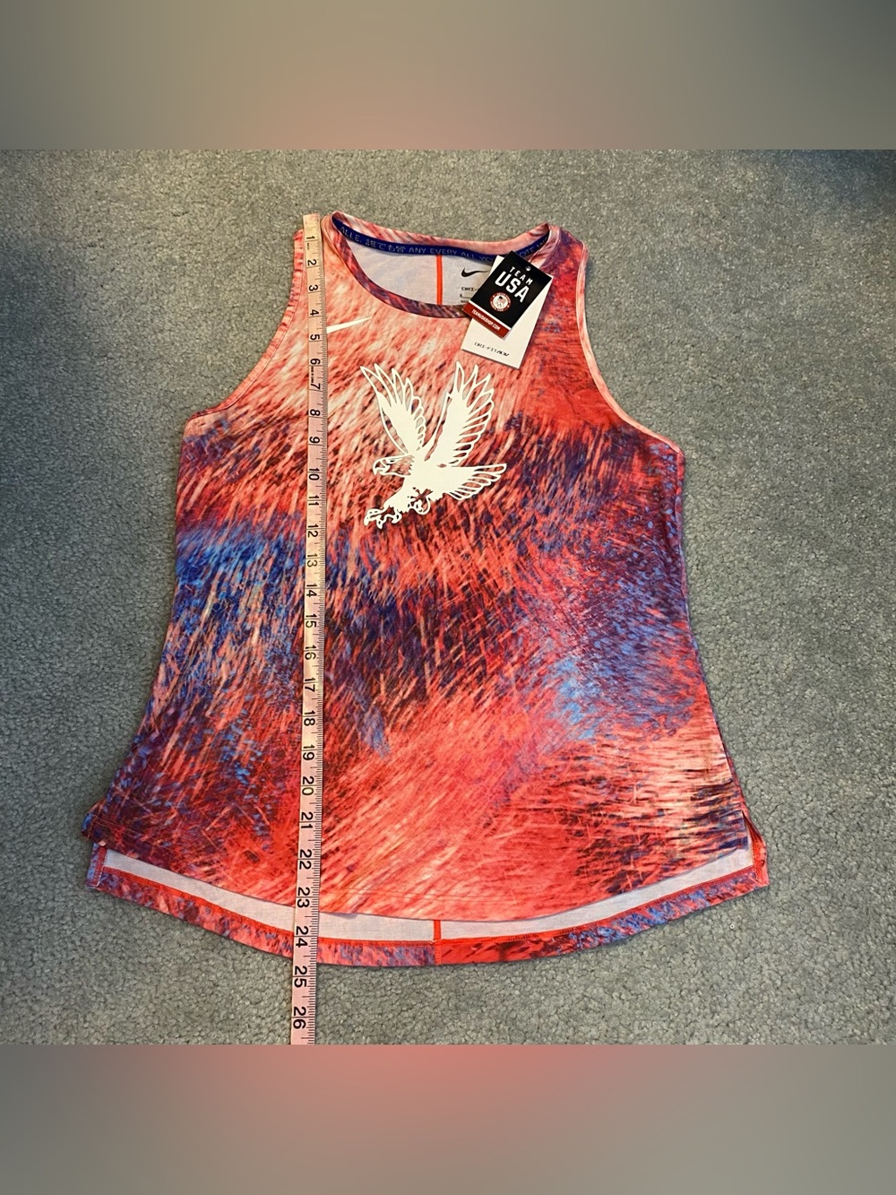 Nike NWT Drifit Team USA Eagle Pink Tanktop Womens Small - Picture 8 of 8